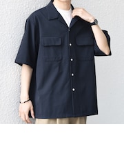 SHIPS any:〈通気性/遮熱/吸水速乾〉CALCULO(R) サマー トロピカル ポケット シャツ(セットアップ対応)◆