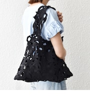 《予約》SHIPS any: A4 カットワーク レース トート