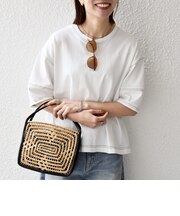 《予約》SHIPS any:〈抗菌防臭/洗濯機可能〉USAコットン 配色 ステッチ ワイド TEE