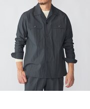 SHIPS:〈洗濯機可能〉CO+ オープンカラー ロングスリーブ シャツ(セットアップ対応)