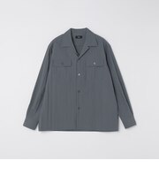 SHIPS:〈洗濯機可能〉CO+ オープンカラー ロングスリーブ シャツ(セットアップ対応)