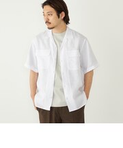 SHIPS Colors:ラミー 100% オープンカラー ショートスリーブ シャツ