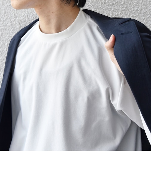 SHIPS any: SOLOTEX(R) バックピケ スロープネック ジャケット Tシャツ 26SS◆