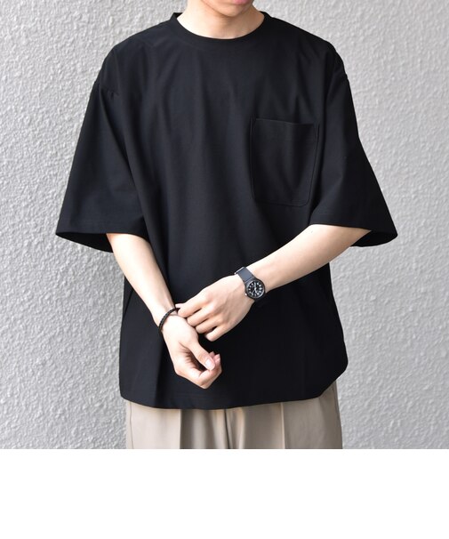 SHIPS any: SOLOTEX(R) バックピケ  リラックス ポケット Tシャツ 26SS◆