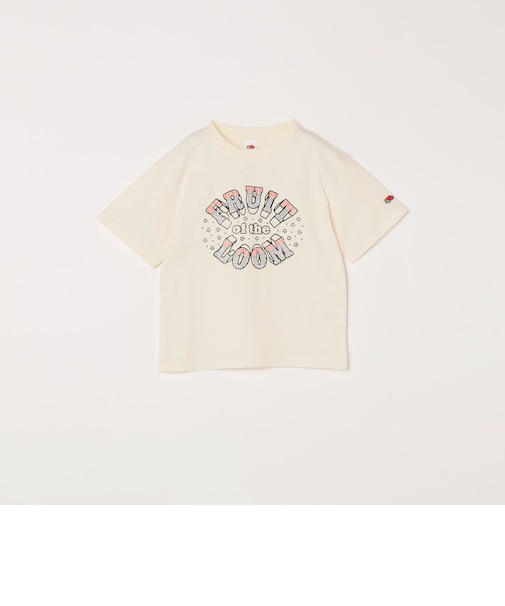 FRUIT OF THE LOOM:〈洗濯機可能〉ロゴ プリント Tシャツ<KIDS>
