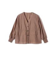 《予約》SHIPS Colors:〈手洗い可能〉シアー スラブ シャツ ブルゾン◆