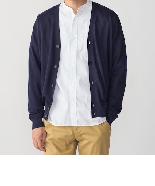 SHIPS:〈接触冷感/ 手洗い可能〉ラミー Vネック カーディガン