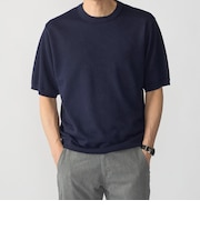 SHIPS:〈接触冷感/ 手洗い可能〉ラミー ニット Tシャツ