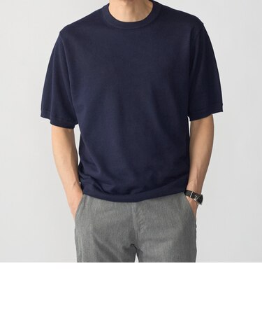 SHIPS:〈接触冷感/ 手洗い可能〉ラミー ニット Tシャツ