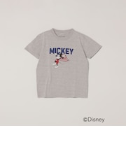 【SHIPS any別注】GOOD ROCK SPEED:〈洗濯機可能〉ミッキーマウス / フラッグ プリント Tシャツ<KIDS>◆