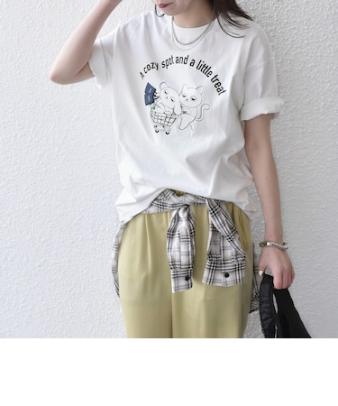 《予約》さかがみ家×SHIPS:コラボ プリント Tシャツ◆