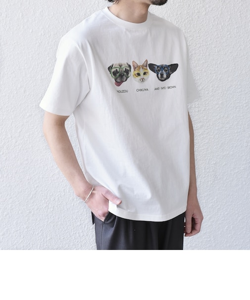 《予約》さかがみ家×SHIPS:コラボ プリント Tシャツ◆