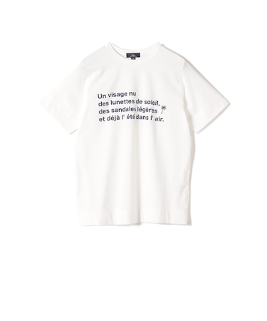 SHIPS Primary Navy Label:PALM TREE ラバー プリント TEE