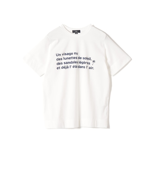 SHIPS Primary Navy Label:PALM TREE ラバー プリント TEE