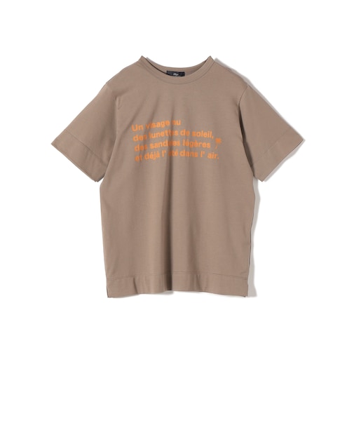 SHIPS Primary Navy Label:PALM TREE ラバー プリント TEE