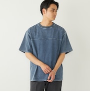《予約》SHIPS Colors:カット デニム Tシャツ◆