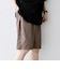 SHIPS any:〈UVカット〉FUTURE LINEN CANVAS リネンライク イージー ショーツ◆