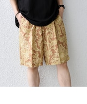 SHIPS any:〈洗濯機可能〉NOVELTEX バティック イージー ショーツ◆