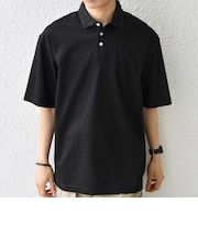 SHIPS any:〈接触冷感/遮熱/UVカット〉COOL TOUCH スムース デザイン リブ ポロシャツ◆