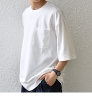 SHIPS any:〈接触冷感〉COOL TOUCH スムース リラックス ポケット Tシャツ 26SS◆