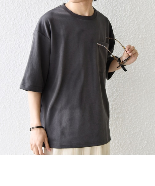 SHIPS any:〈接触冷感〉COOL TOUCH スムース リラックス ポケット Tシャツ 26SS◇
