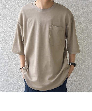 SHIPS any:〈接触冷感〉COOL TOUCH スムース リラックス ポケット Tシャツ 26SS◆
