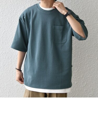SHIPS any:〈接触冷感〉COOL TOUCH スムース リラックス ポケット Tシャツ 26SS◆