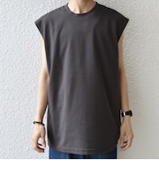 【WEB限定】SHIPS any:〈接触冷感〉COOL TOUCH スムース リラックス ノースリーブ Tシャツ 26SS◆