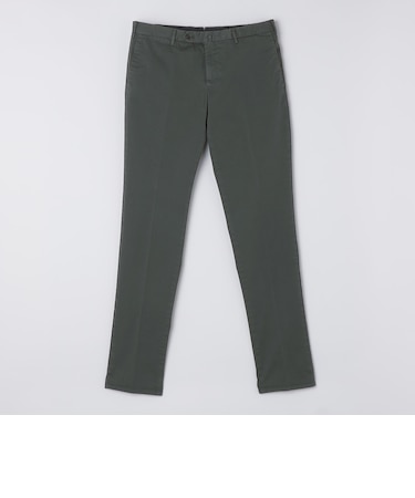PT TORINO: SLIM FIT コットン ギャバジン スラックス