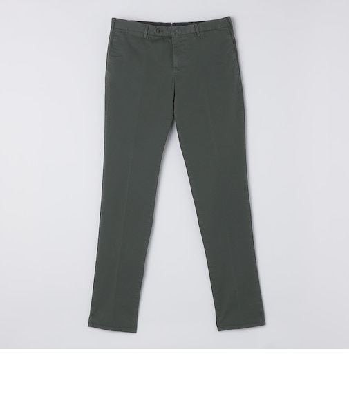 PT TORINO: SLIM FIT コットン ギャバジン スラックス