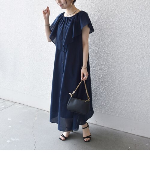 SHIPS any: スラブ ツイード ワンピース［NAVY BLUE］｜シップスの通販