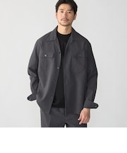 SHIPS:〈撥水 防しわ 洗濯機可能〉DOT AIR(R)オープンカラーシャツ(セットアップ対応)