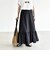《予約》quaranciel:〈接触冷感/UVカット/撥水〉マルチファンクション ティアードスカート