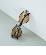 《予約》quaranciel: ラウンド サングラス（レオパード ケース チャーム付き）