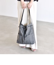 《予約》quaranciel: ポケット ラインベルト ワンハンドル トート バッグ（A4対応）