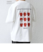 SHIPS any: SNOOPY コラボ グラフィック プリント Tシャツ◆