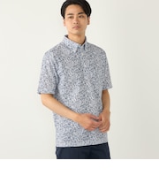 SHIPS Colors:〈吸水速乾〉カノコ プリント ボタンダウン ポロシャツ