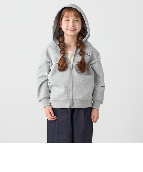 SHIPS any:〈洗濯機可能〉ポンチ デザイン ジップ パーカー <KIDS