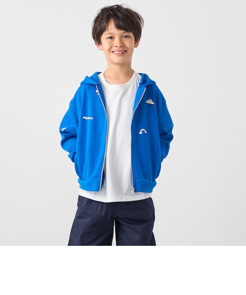 SHIPS any:〈洗濯機可能〉ポンチ デザイン ジップ パーカー <KIDS