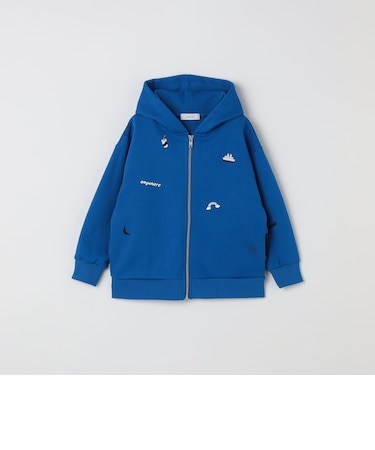 SHIPS any:〈洗濯機可能〉ポンチ デザイン ジップ パーカー <KIDS>