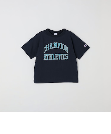 Champion:〈洗濯機可能〉アスレチック プリント Tシャツ<KIDS>
