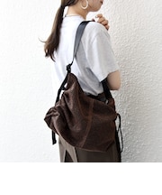 《予約》SHIPS any: ラメ サイド ギャザー ドロスト ショルダー バッグ