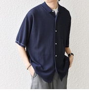 SHIPS any:〈手洗い可能〉TEXBRID(R) ドライタッチ サマー ニット シャツ◆
