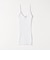 BASIC COTTON:〈洗濯機可能〉フリル リブ キャミソール
