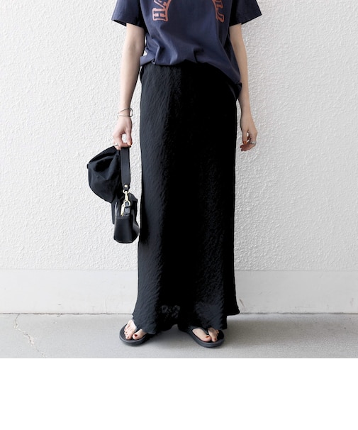 《予約》SHIPS any:〈洗濯機可能〉メッシュ ナロー スカート