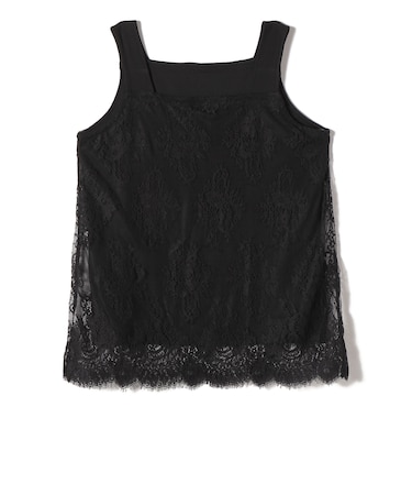 SHIPS Colors:〈手洗い可能〉オーバー レース タンクトップ