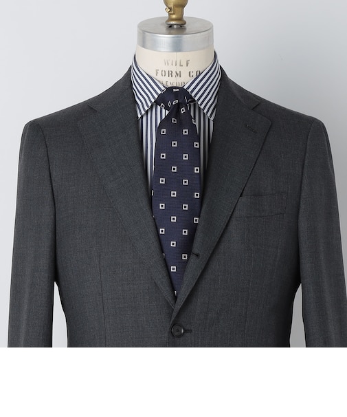 SHIPS: シルク ネイビー ガルザ ソリッド/ストライプ/コモン ネクタイ