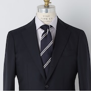 SHIPS: シルク ネイビー ガルザ ソリッド/ストライプ/コモン ネクタイ