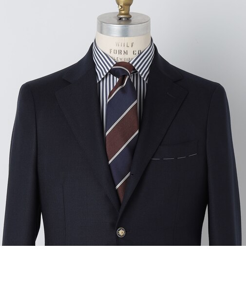 SHIPS: シルク バスケット ツイル ワイド ストライプ ネクタイ