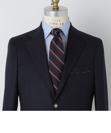 SHIPS: シルク ラージ バスケット リバース レジメンタル ネクタイ